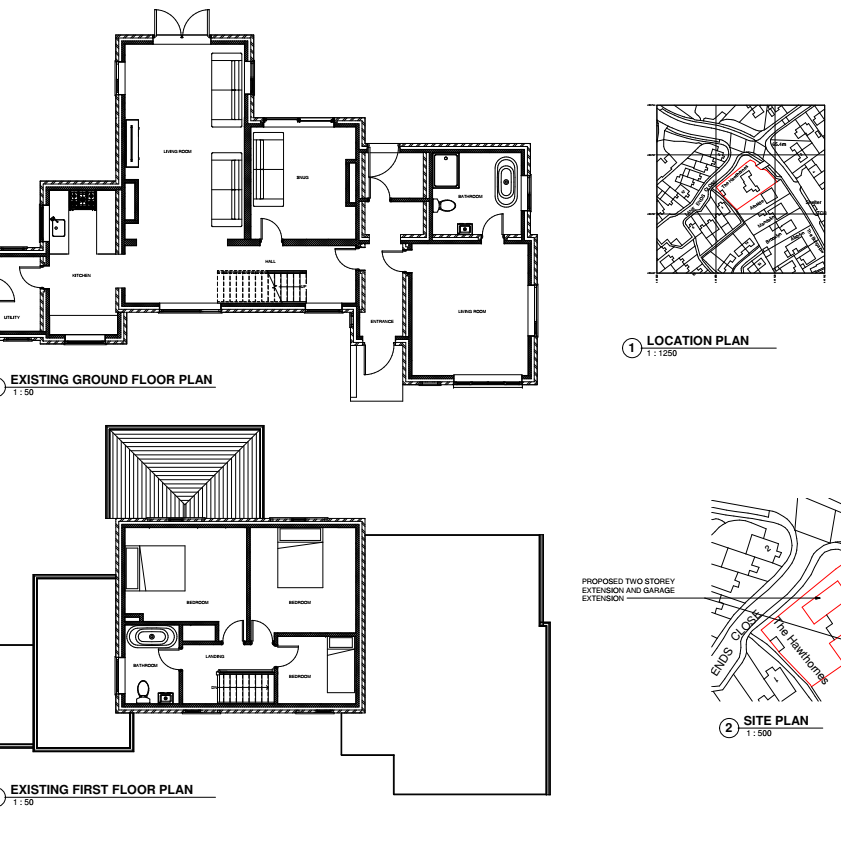 Existing floor plans