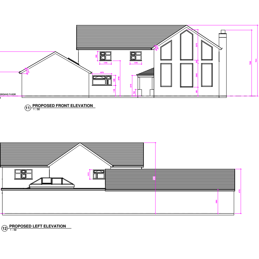 Proposed elevations sheet 1