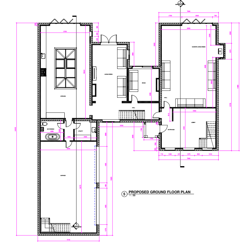 Proposed ground floor plan
