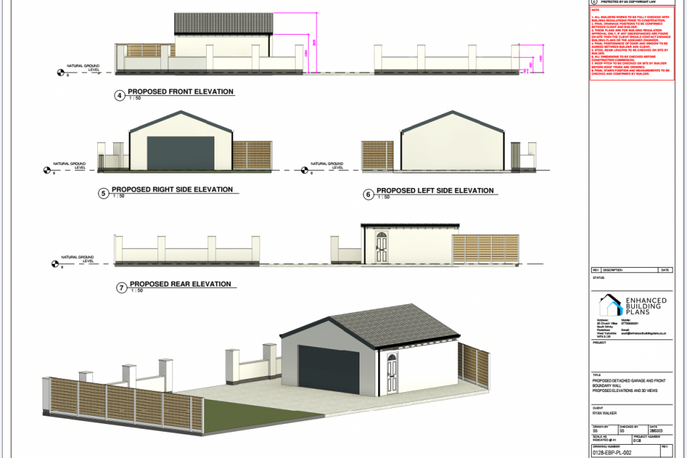 Boundary Wall and Garage Doncaster