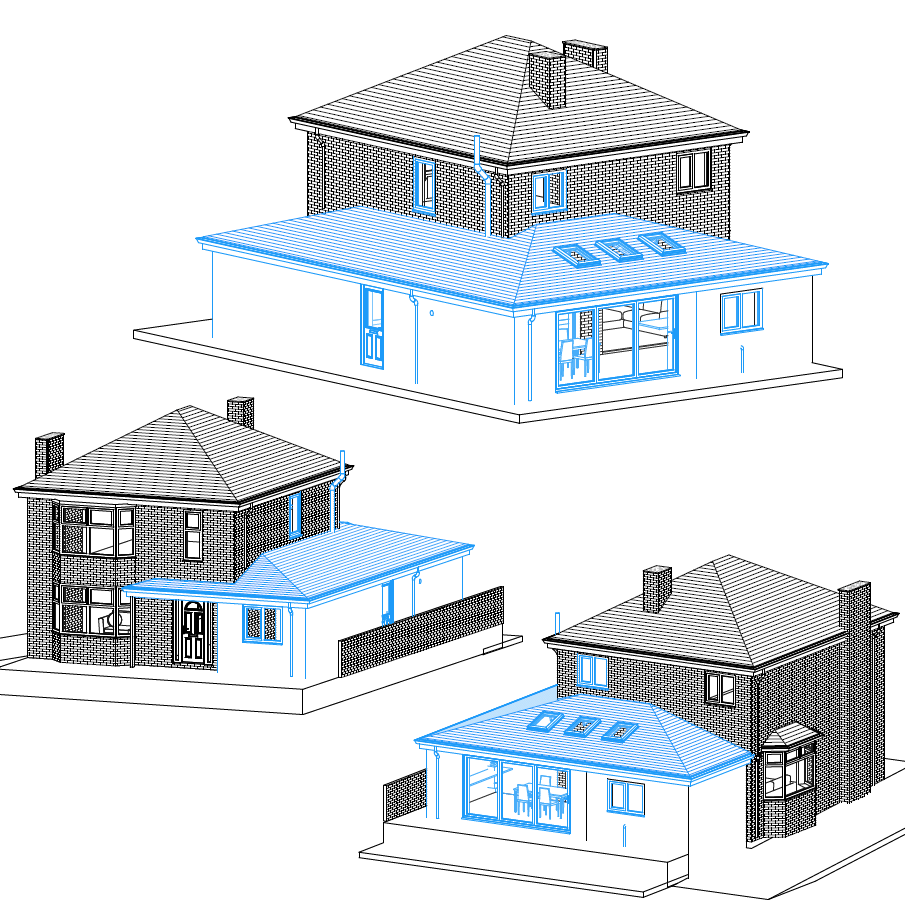 wrap around extension