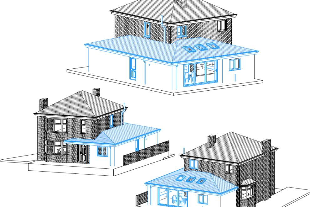 wrap around extension